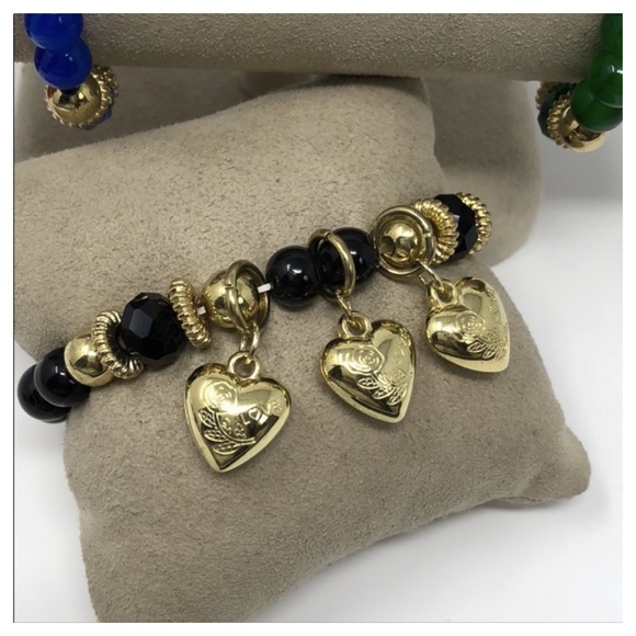 51Twenty Jewelry - 3/$25 CAMBER BLACK HEART CHARM BRACELET